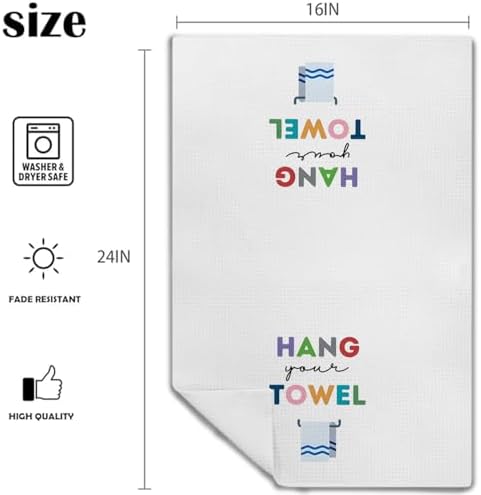 Kids Waffle Weave Decor Hand Towels Set