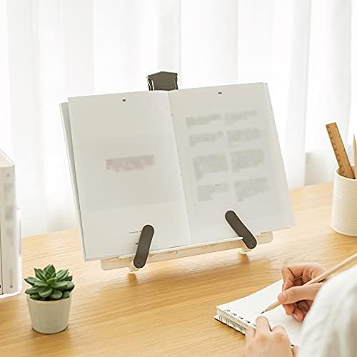 Adjustable Book Stand for Kitchen and Office White