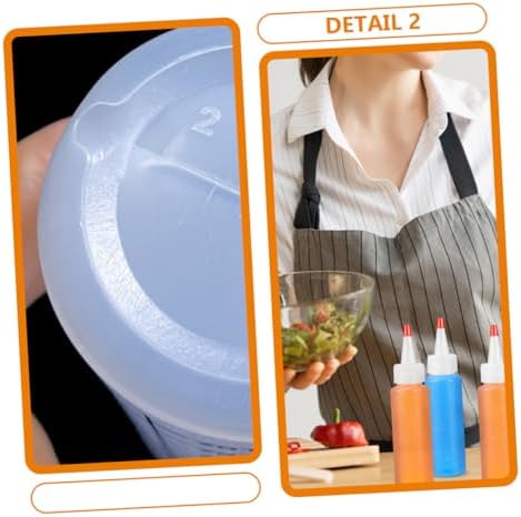 Unomor 15PCS 2oz Squeeze Bottles Condiment Dispensers
