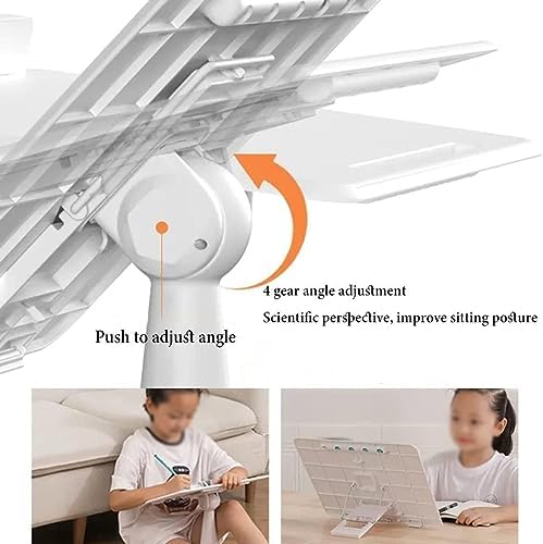 Yuidaaavzz Hands Free Book Stand with Angle Adjustment 1