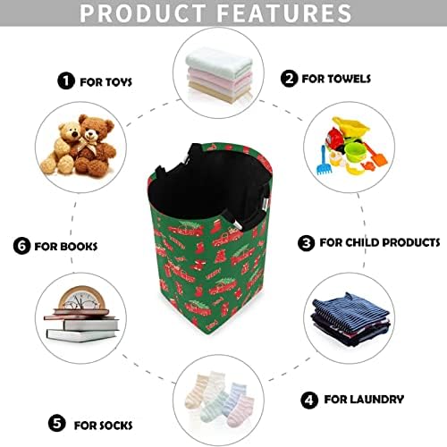 visesunny Large Capacity Laundry Basket with Waterproof Oxford Fabric and Aluminum Handle