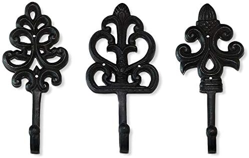 Wallcharmers Set of 3 Rustic Wall Hooks 8 Inch