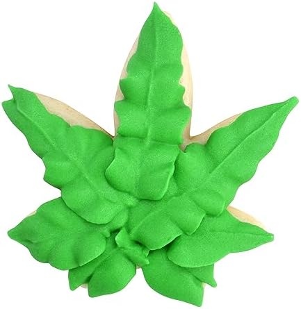 R M International Hemp Leaves Cookie Cutter Set Green