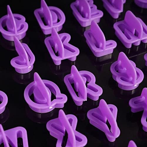 Aggert 40Pcs Silicone Alphabet Cake Molds Set