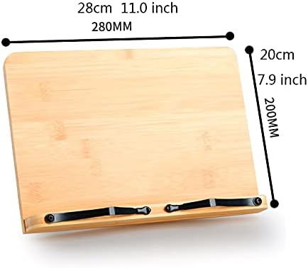 Yuidaaavzz Cookbook Stand with 5 Adjustable Angles and Height