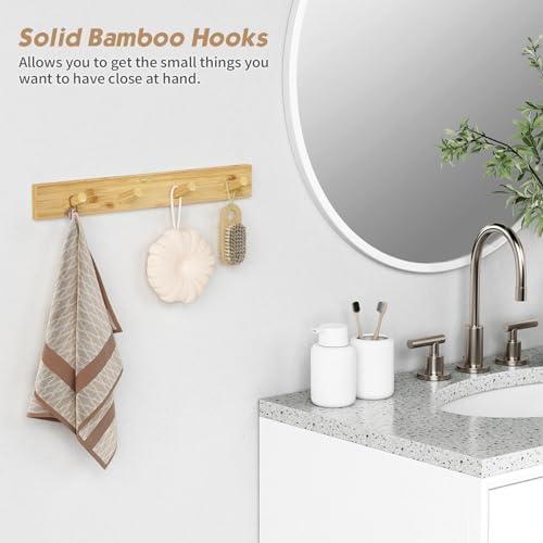 Forbena Wall Mount Coat Rack Set of 4 16 Hooks