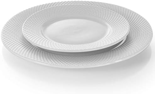 Elama White Porcelain Dinnerware Set 18 Piece