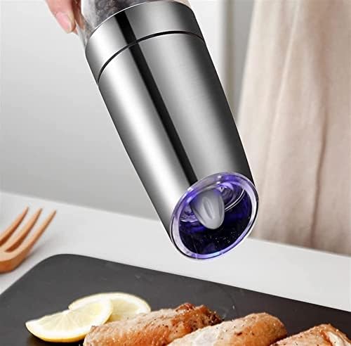 Elegant Salt Pepper Grinder Set with LED Light
