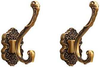 SDH Antique Brass Coat Hooks - Heavy Duty Rust Resistant