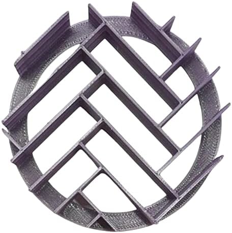 YNGLLC Herringbone Concha Cutter Bread Stamp Purple