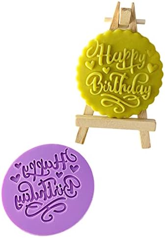 Aggert Silicone Birthday Pattern Cake Stencil 2Pcs
