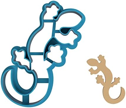 Lizard Outline Cookie Cutter for Baking Fondant Clay 4 Inch