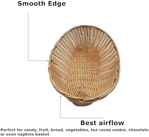 16 Pack Plastic Oval Gift Baskets for Parties and Events
