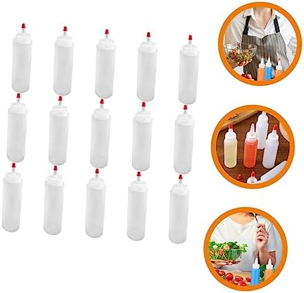 Garneck 2oz Condiment Squeeze Bottles Set of 15