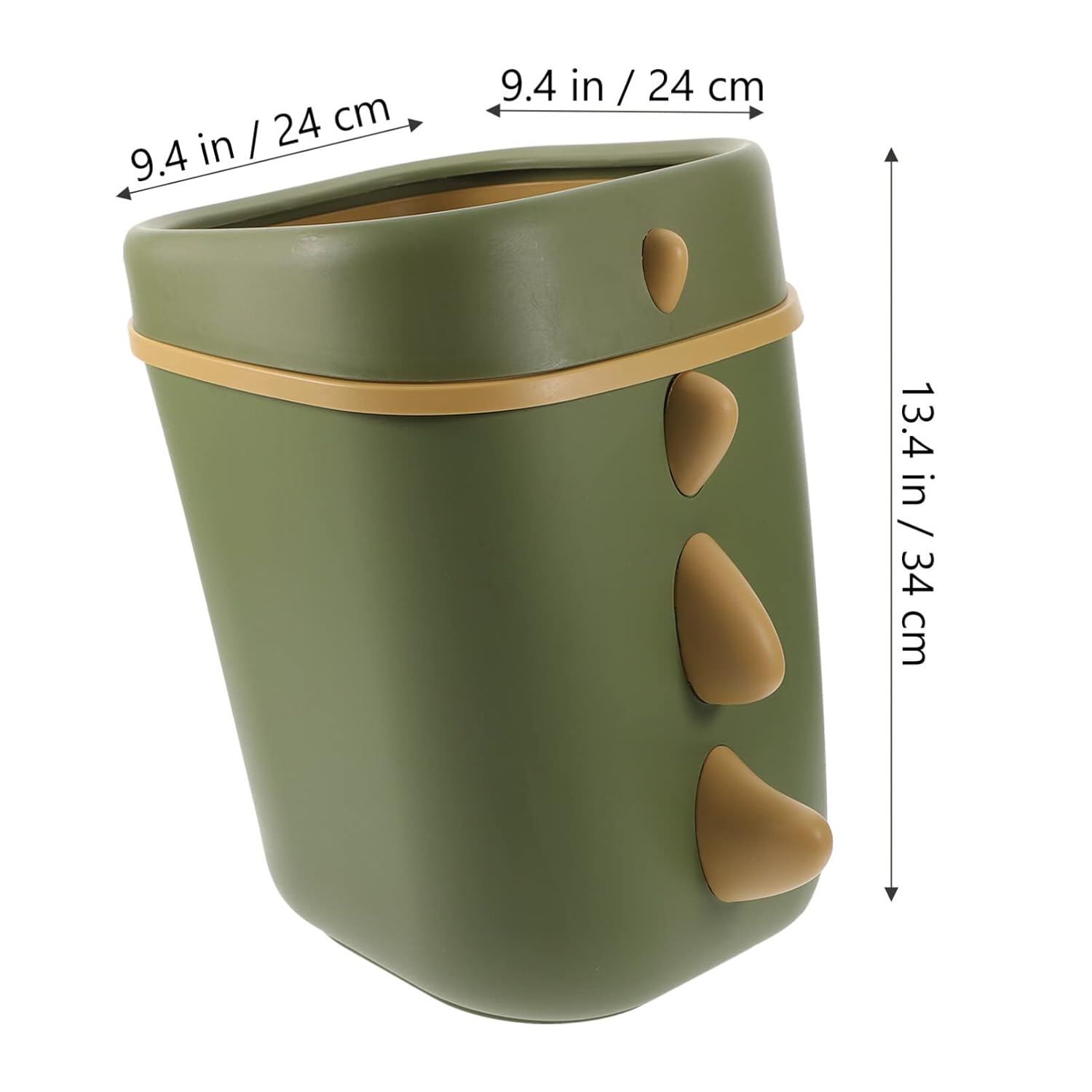 IMIKEYA Dino Trash Can for Home Office Kitchen
