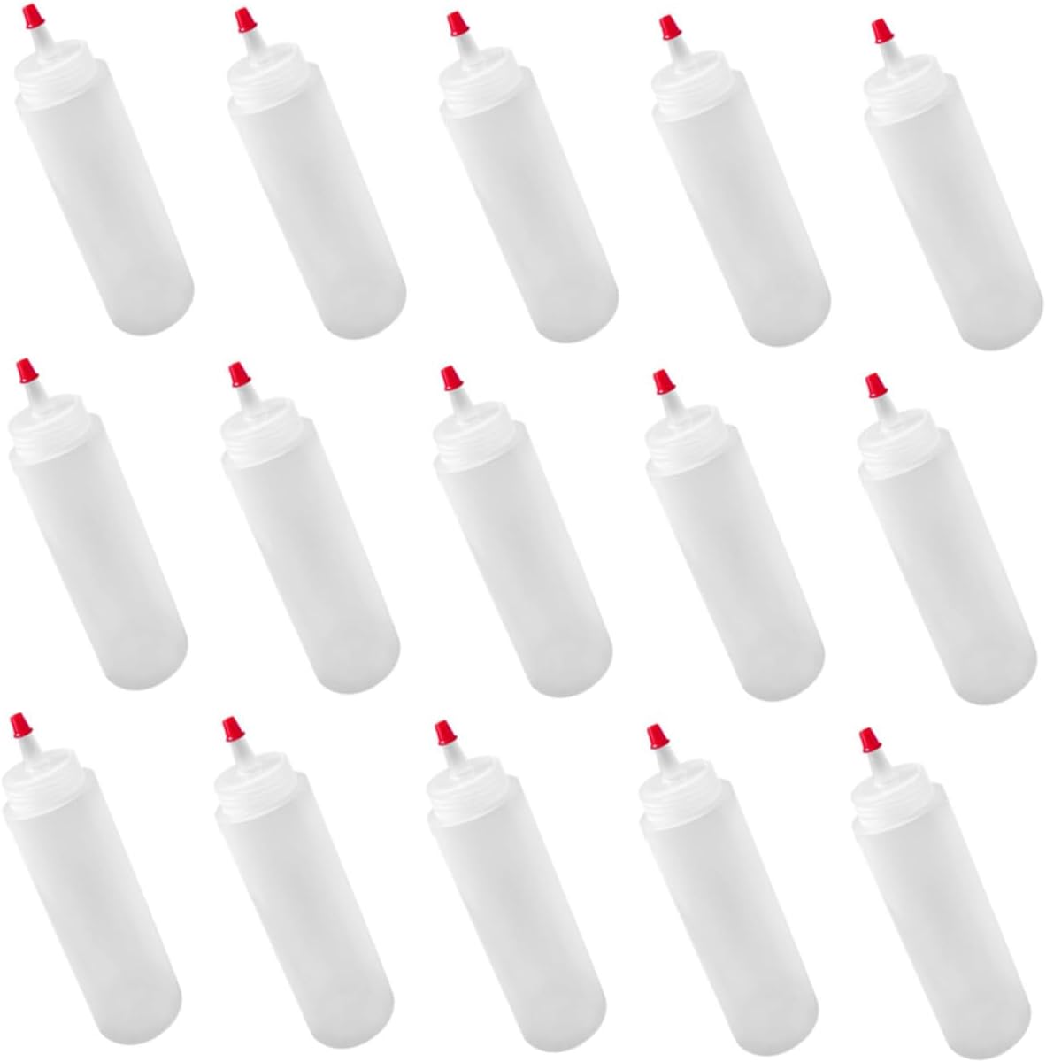 MAGICLULU 15pcs Mini Condiment Squeeze Bottles 2oz Set