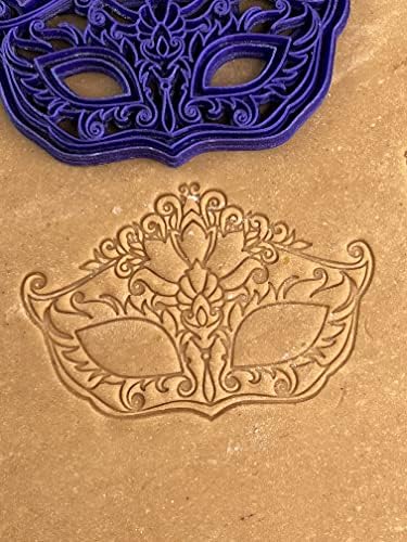 3D Kitchen Art Premium Purim Mask Cookie Cutter Galaxy Purple 55 Inch