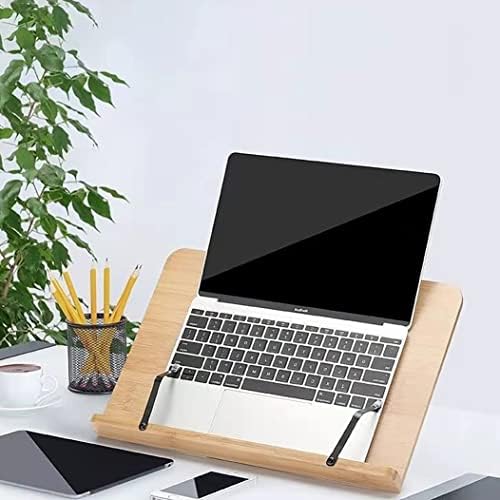 Portable Wooden Book Stand with Adjustable Angles