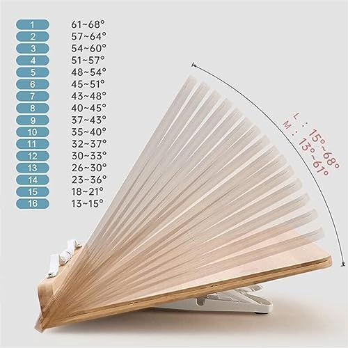 Adjustable Wood Book Stand for Reading and Cooking