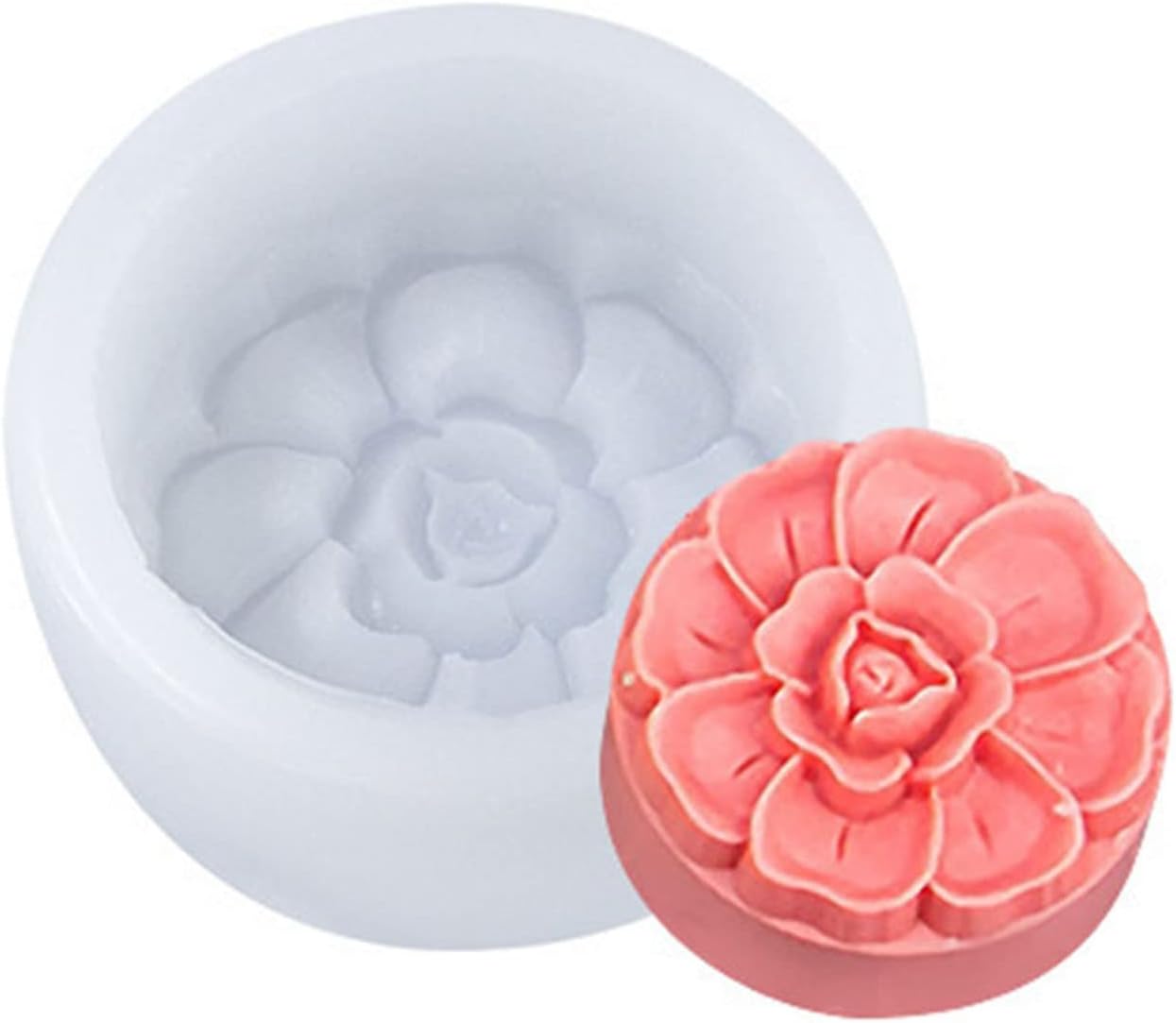 Junhcone Mooncake Moulds 8 Styles Silicone Baking Tools