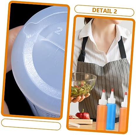 Luxshiny 2oz Mini Condiment Bottles 15pcs Squeeze Bottles