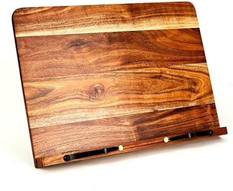 Yuidaaavzz Adjustable Foldable Cookbook Stand 1