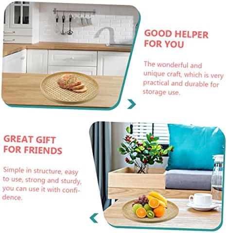 BEBEMOKO Bamboo Sieve Colander Storage Basket