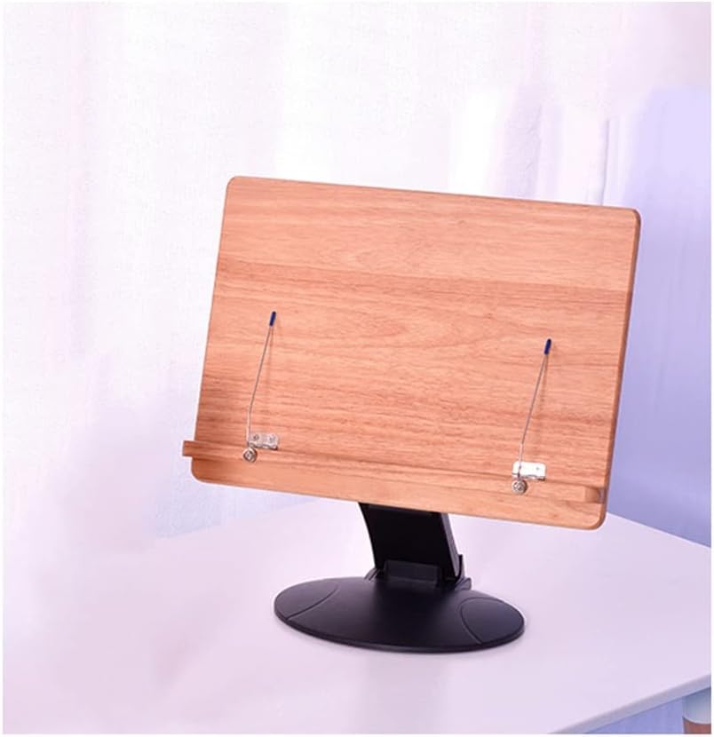 Yuidaaavzz Cookbook Stand Adjustable Portable Book Holder
