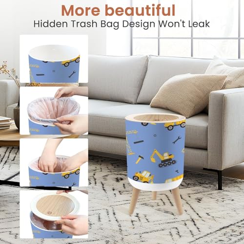 Small Dog Proof Trash Can 18 Gallon with Lid