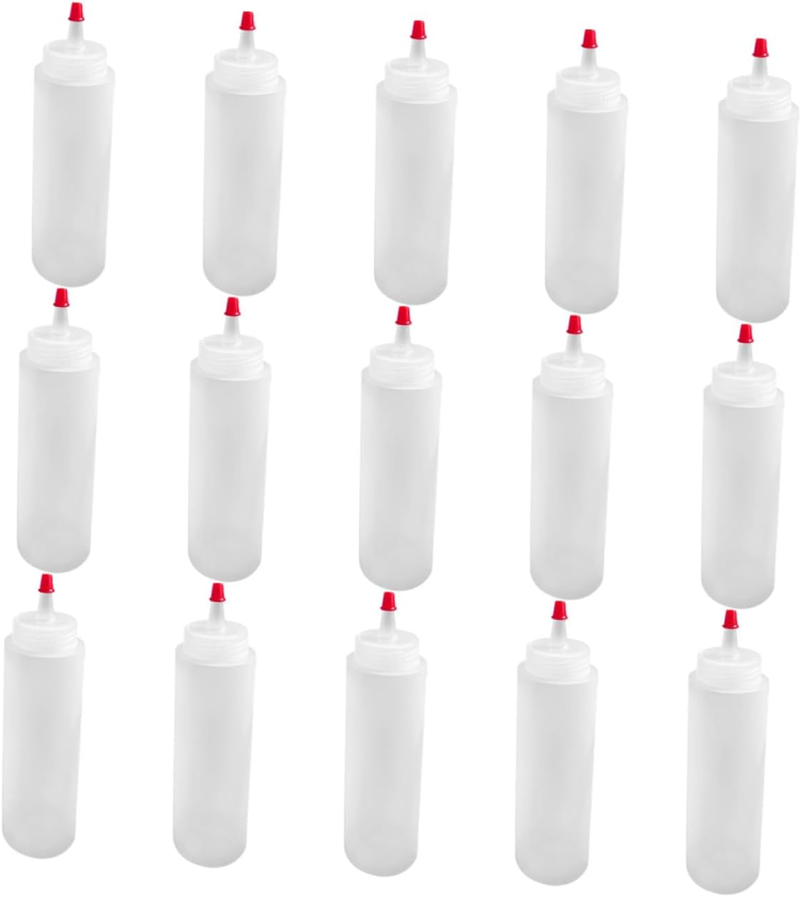 PRETYZOOM 2oz Mini Condiment Squeeze Bottles Set for Kitchen