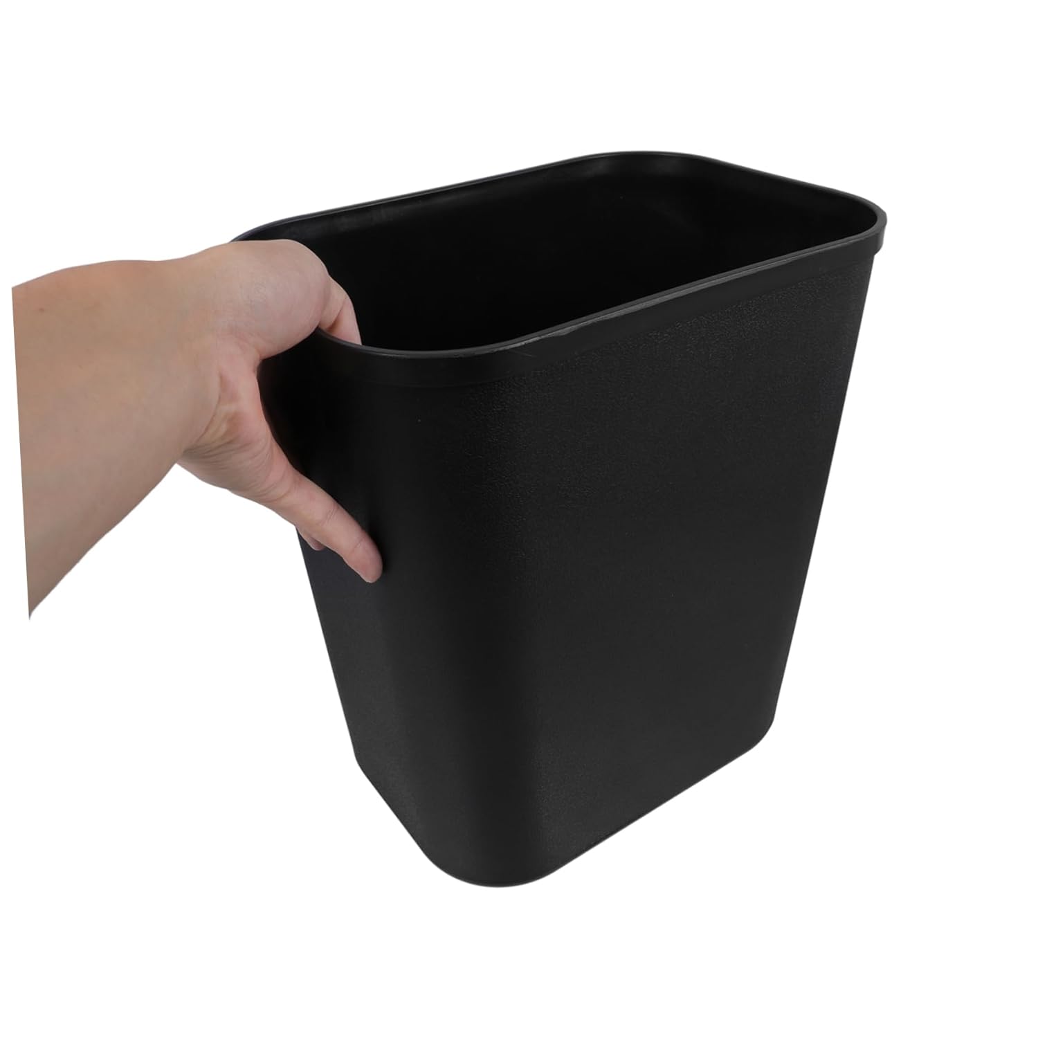 Alipis 13 Gallon Black Trash Can Bathroom Kitchen Waste Bin