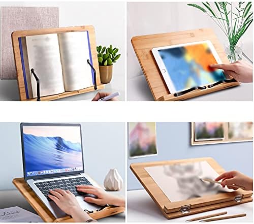 Yuidaaavzz Foldable Book Stand with 6 Adjustable Angles 1