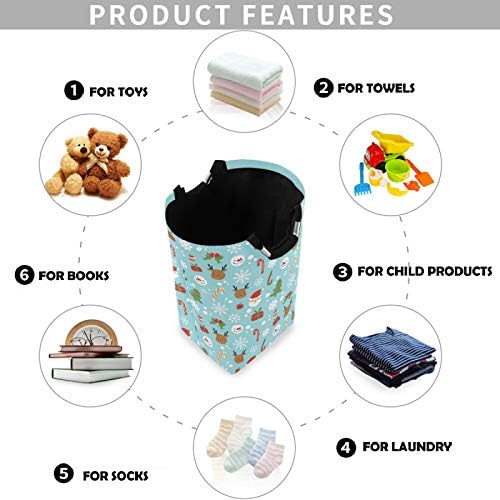 visesunny Foldable Laundry Basket with Handle