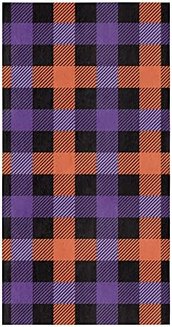 Funnywall88 Halloween Buffalo Plaid Dish Towels Set of 1