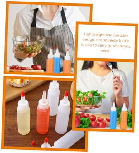 Luxshiny Mini 2oz Condiment Squeeze Bottles