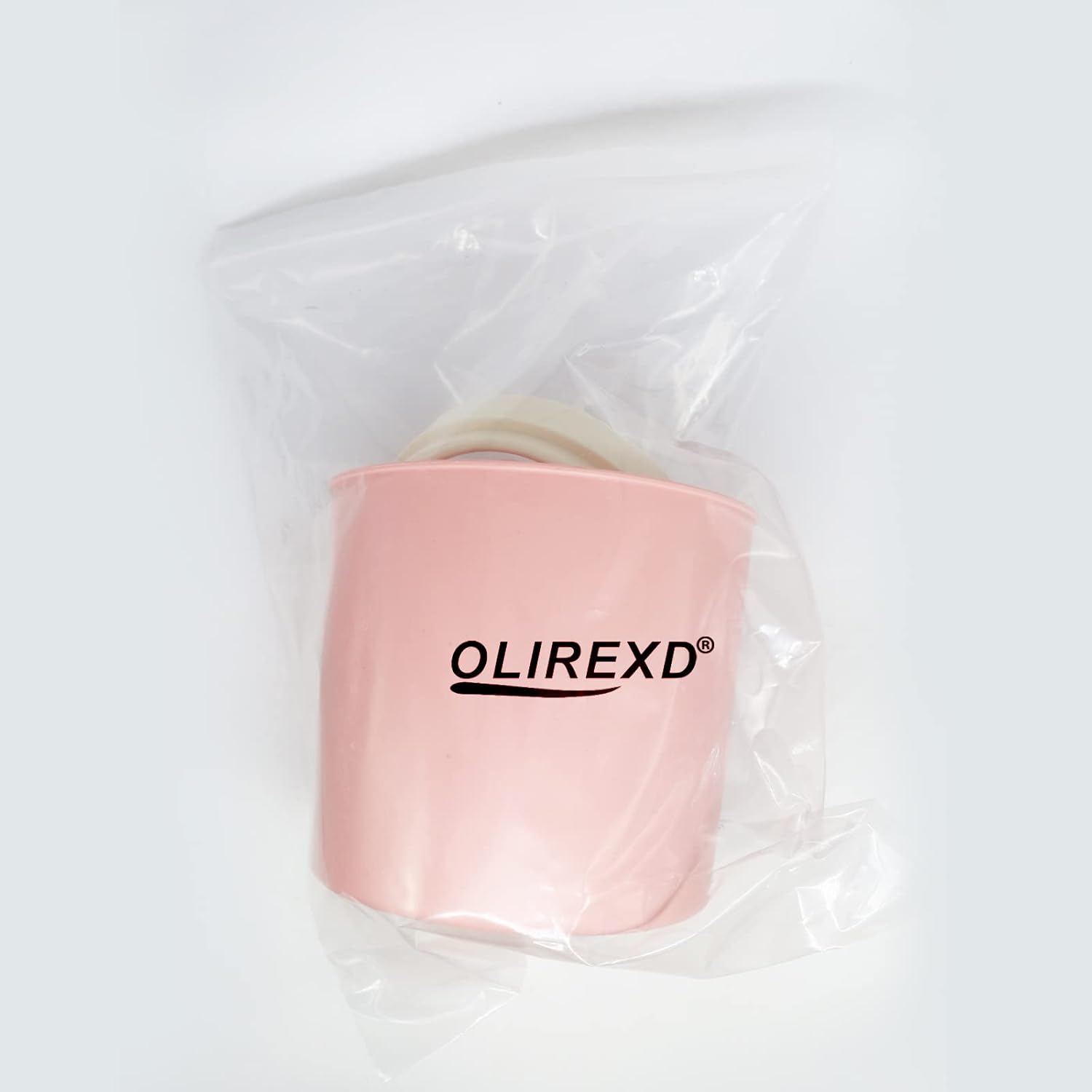 OLIREXD Desktop Mini Plastic Waste Garbage Can with Lid 1