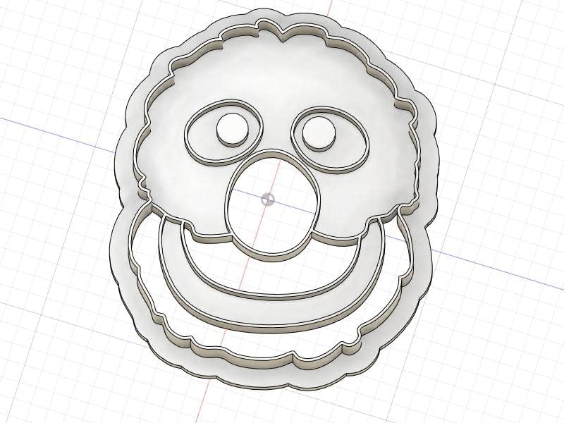 3D Printed Cookie Cutter Grover Inspired