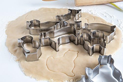 Fox Run Set Cookie Cutters 7-Piece Farm Animals Silver 1