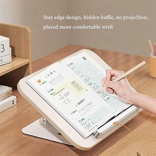 Yuidaaavzz Adjustable Cookbook Stand with Clips and Bookmark Holder 1