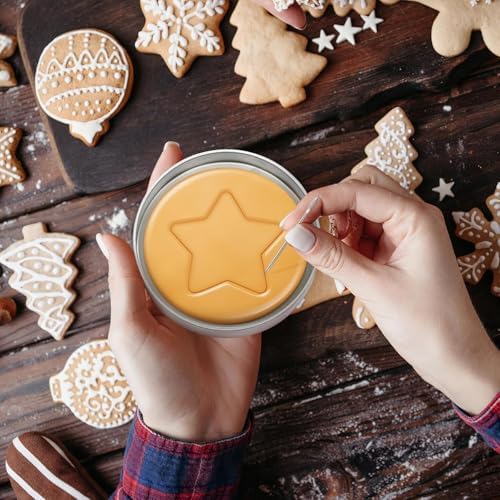 Keoshiga 12-Piece Metal Cookie Cutter Set for Baking and Candy Making