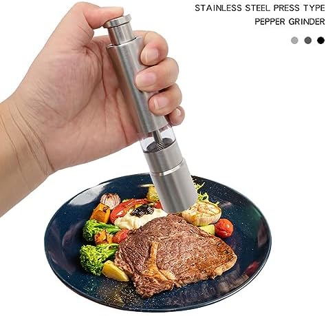 Premium Stainless Steel Salt Pepper Grinder Set