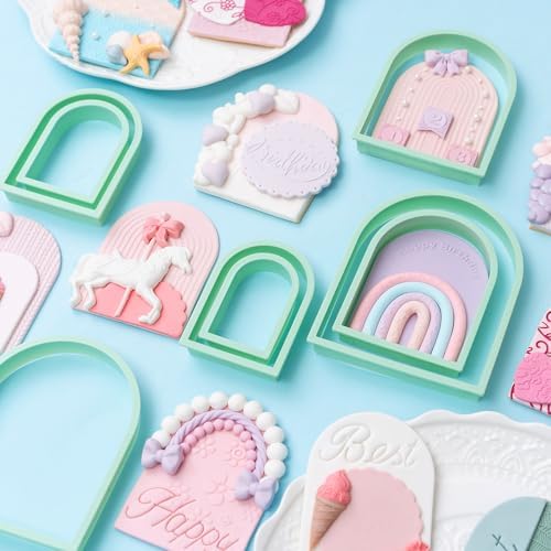 KALAIEN 8-Piece Arch Cookie Cutter Set