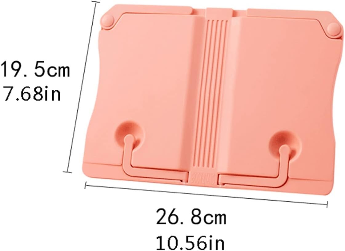 Yuidaaavzz Adjustable Kitchen Book Stand - Orange