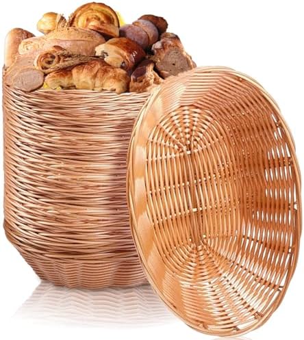 16 Pack Plastic Oval Gift Baskets for Parties and Events