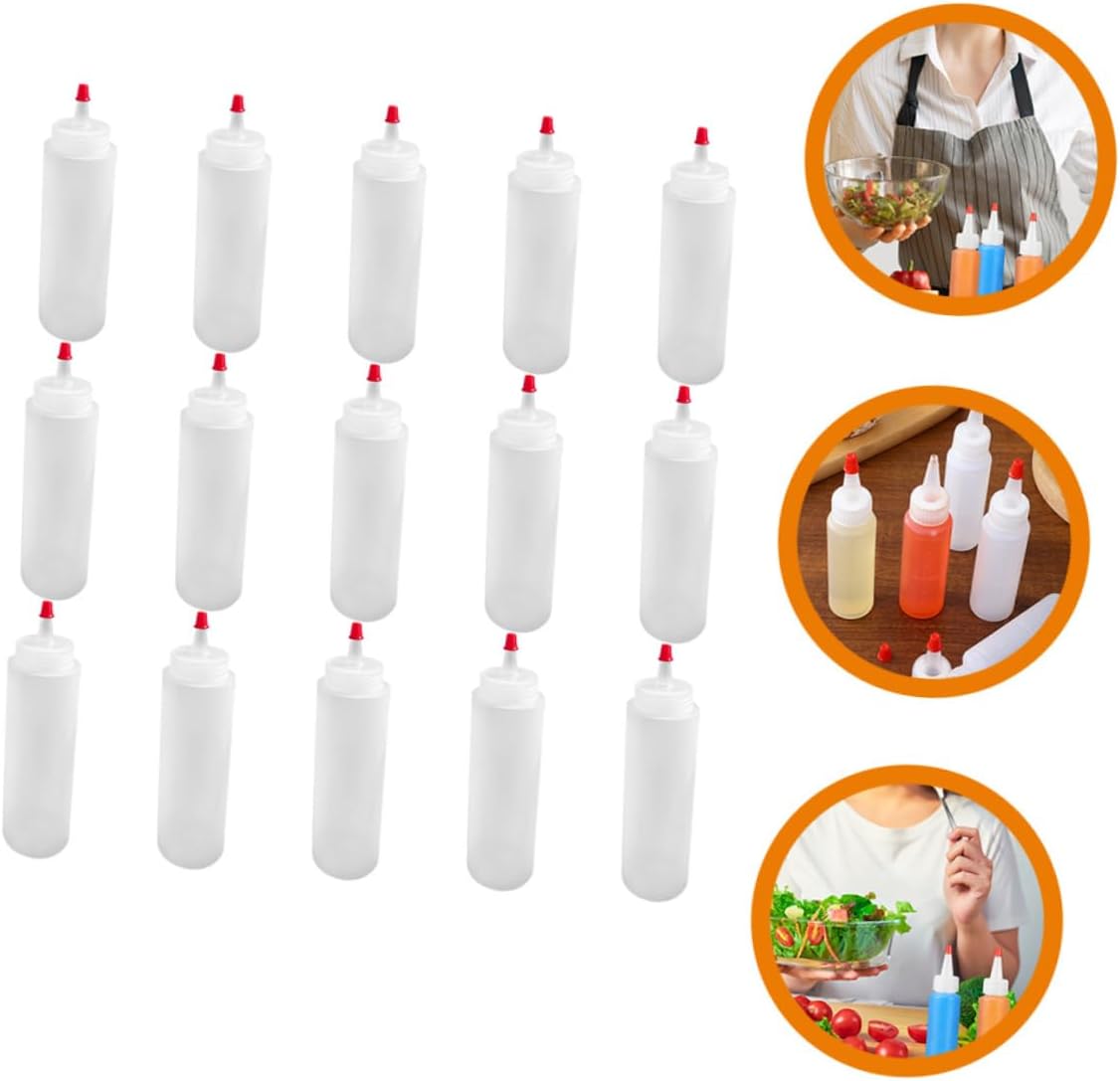 Zerodeko 15pcs Mini Condiment Bottles