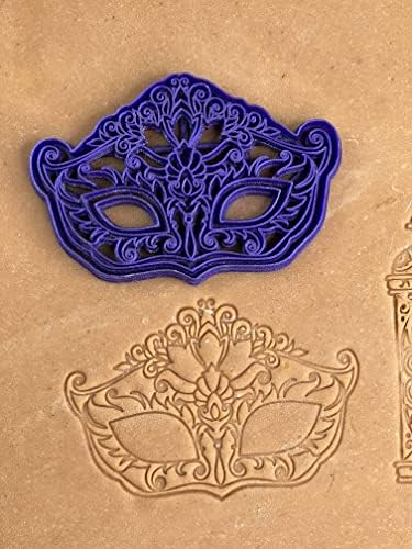 3D Kitchen Art Premium Purim Mask Cookie Cutter Galaxy Purple 55 Inch