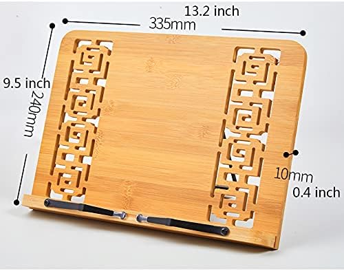 Yuidaaavzz Foldable Book Stand with Adjustable Angles
