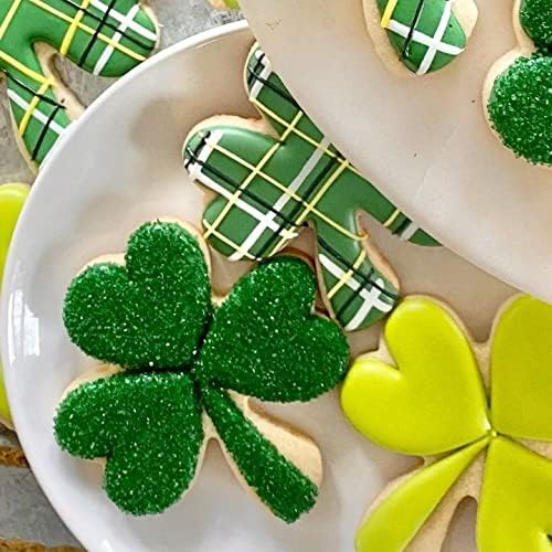 3Pcs Shamrock Cookie Cutters Set Irish St Patricks Day Themed Baking Tool