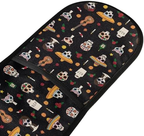Doterii Double Oven Mitts Halloween Skull Design