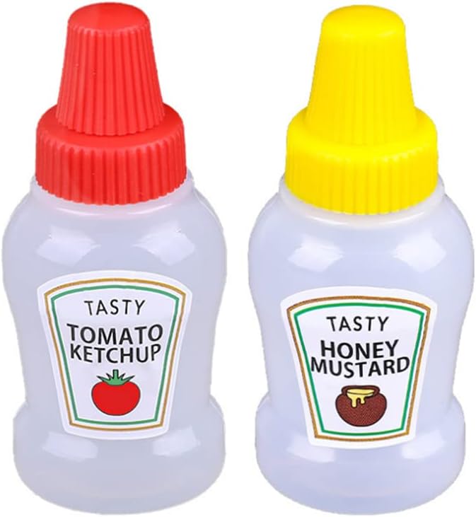 TopHomer Mini Condiment Squeeze Bottles Set